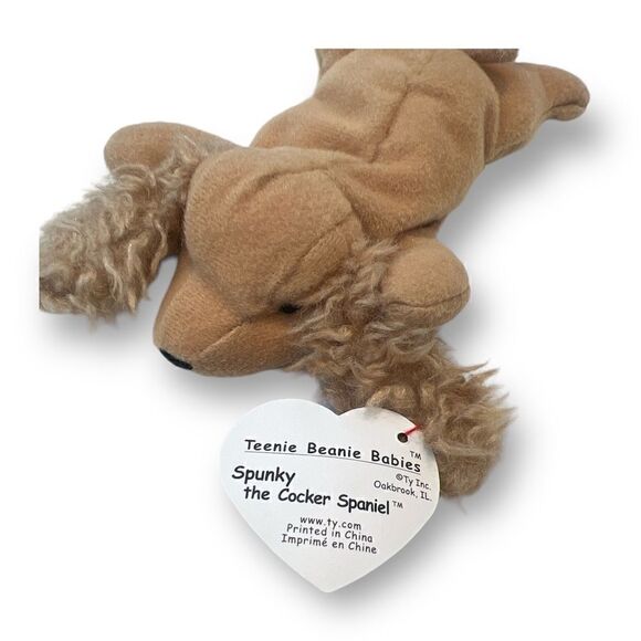 Ty Beanie Babies Teenie Spunky The Cocker Spaniel - Picture 2 of 3